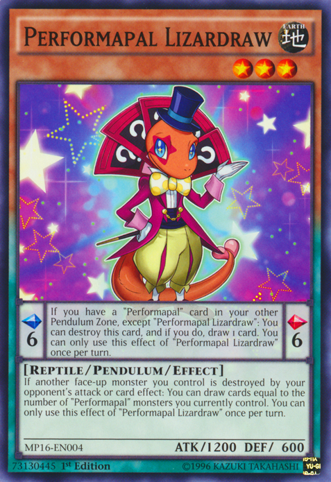 Performapal Lizardraw [MP16-EN004] Common | Jomio and Rueliete's Cards and Comics