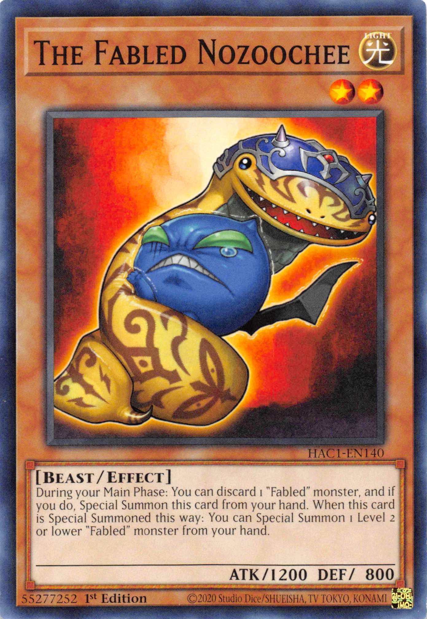 The Fabled Nozoochee [HAC1-EN140] Common | Jomio and Rueliete's Cards and Comics