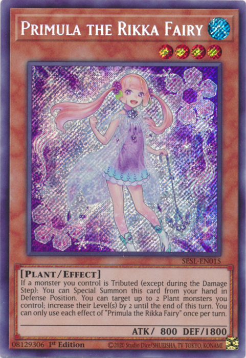 Primula the Rikka Fairy [SESL-EN015] Secret Rare | Jomio and Rueliete's Cards and Comics