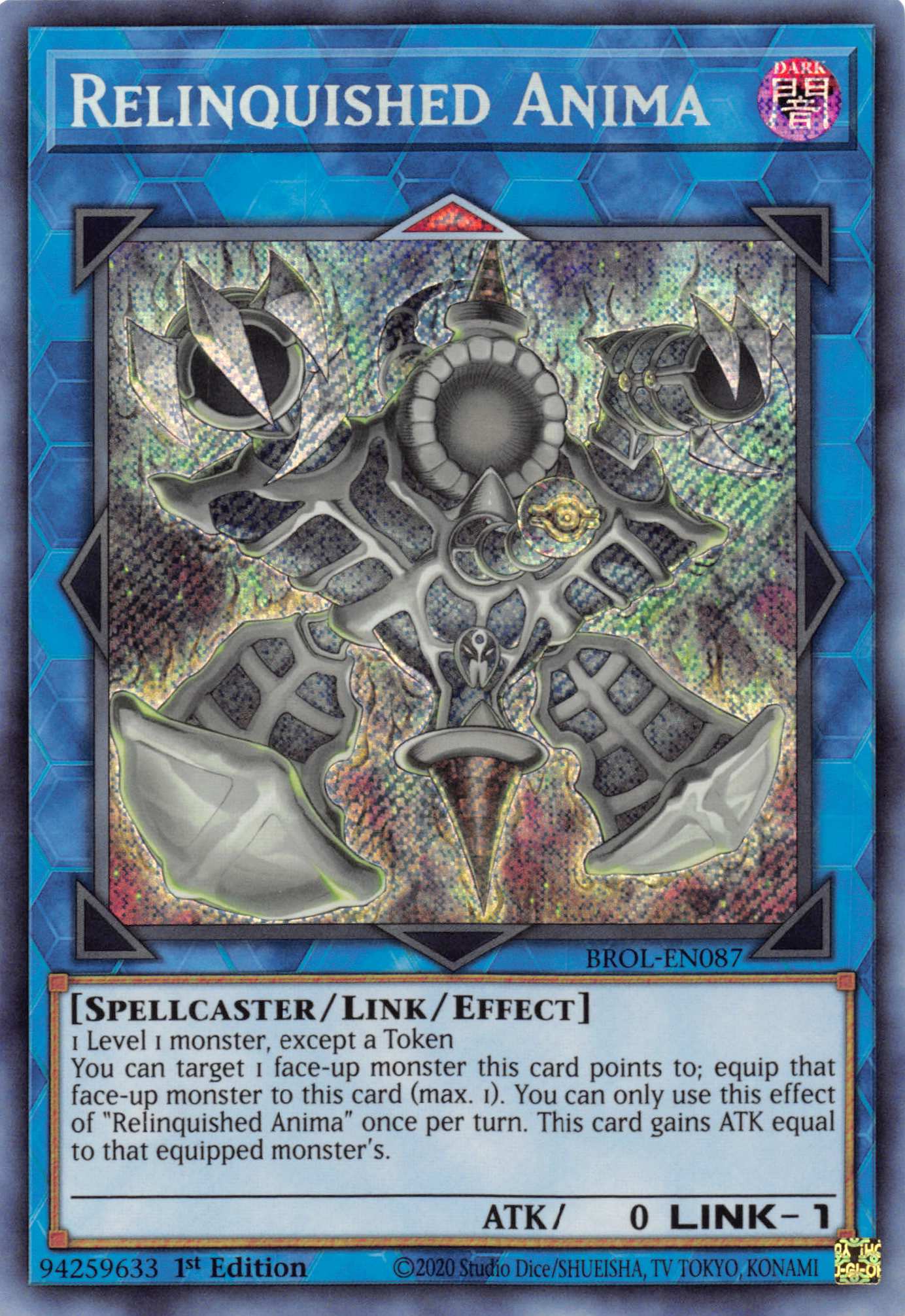 Relinquished Anima [BROL-EN087] Secret Rare | Jomio and Rueliete's Cards and Comics