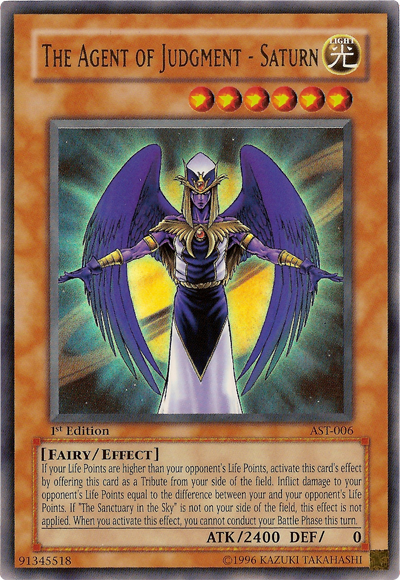 The Agent of Judgment - Saturn [AST-006] Ultra Rare | Jomio and Rueliete's Cards and Comics