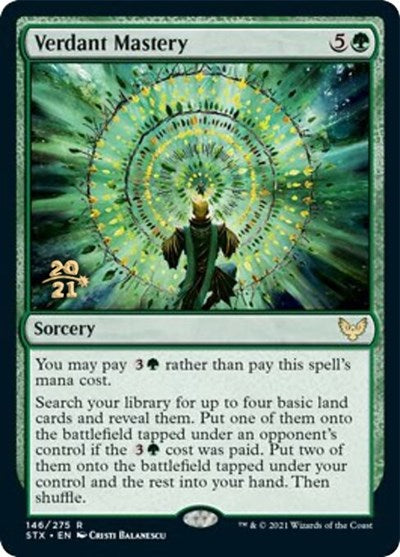 Verdant Mastery [Strixhaven: School of Mages Prerelease Promos] | Jomio and Rueliete's Cards and Comics