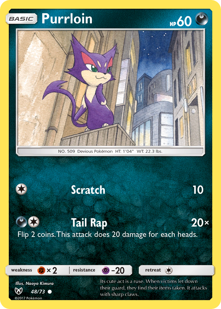 Purrloin (48/73) [Sun & Moon: Shining Legends] | Jomio and Rueliete's Cards and Comics