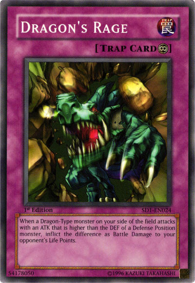 Dragon's Rage [SD1-EN024] Common | Jomio and Rueliete's Cards and Comics