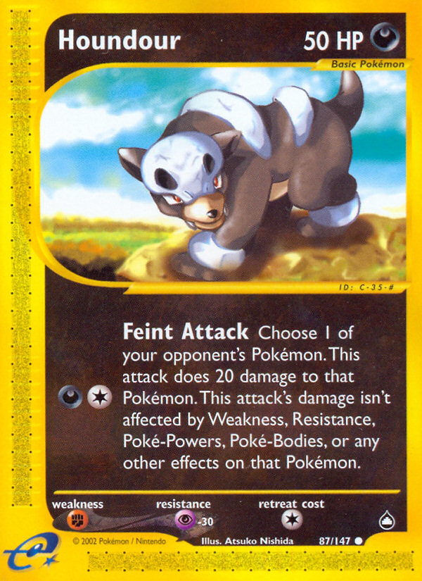 Houndour (87/147) [Aquapolis] | Jomio and Rueliete's Cards and Comics