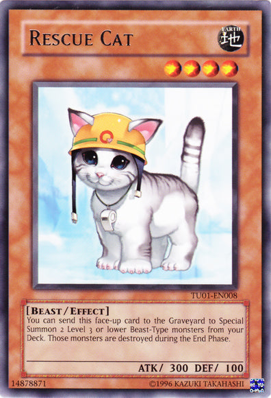 Rescue Cat [TU01-EN008] Rare | Jomio and Rueliete's Cards and Comics