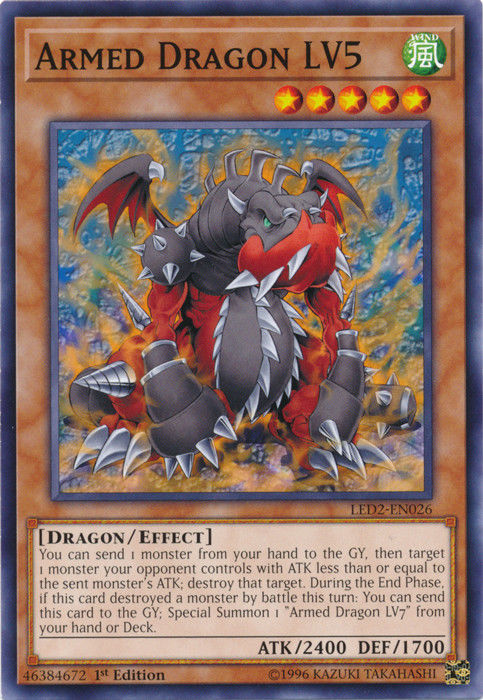 Armed Dragon LV5 [LED2-EN026] Common | Jomio and Rueliete's Cards and Comics