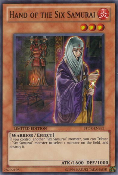 Hand of the Six Samurai [STOR-ENSE2] Super Rare | Jomio and Rueliete's Cards and Comics
