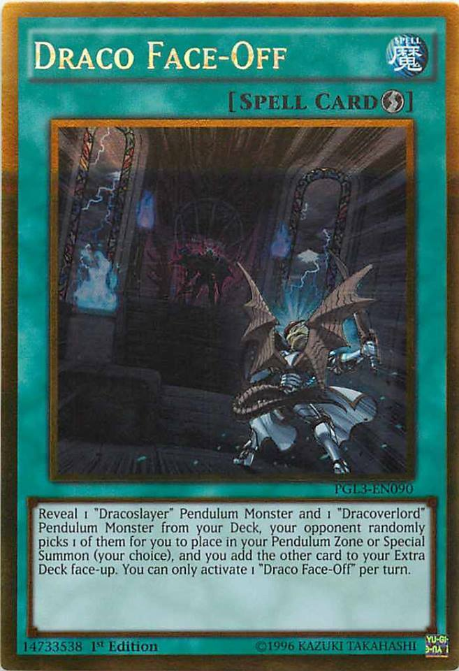 Draco Face-Off [PGL3-EN090] Gold Rare | Jomio and Rueliete's Cards and Comics
