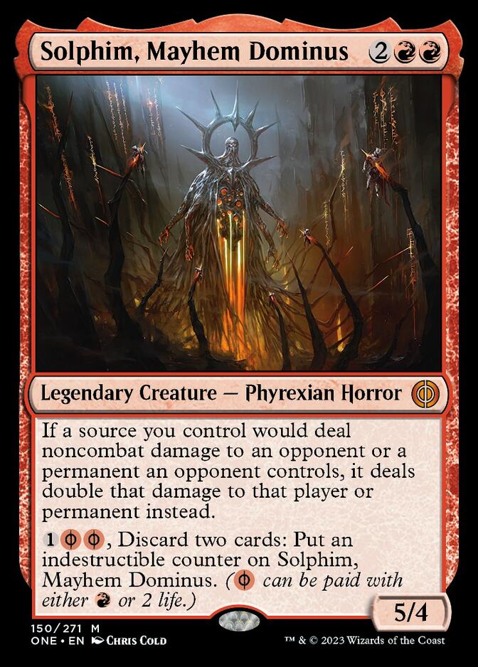Solphim, Mayhem Dominus [Phyrexia: All Will Be One] | Jomio and Rueliete's Cards and Comics
