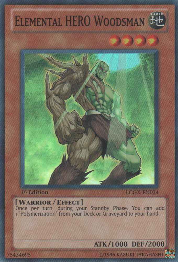 Elemental HERO Woodsman [LCGX-EN034] Super Rare | Jomio and Rueliete's Cards and Comics