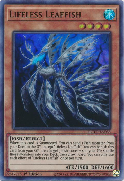 Lifeless Leaffish [ROTD-EN033] Ultra Rare | Jomio and Rueliete's Cards and Comics