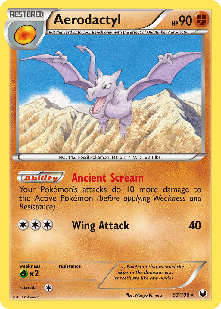 Aerodactyl (53/108) [Black & White: Dark Explorers] | Jomio and Rueliete's Cards and Comics