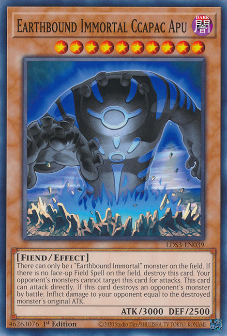 Earthbound Immortal Ccapac Apu [LDS3-EN039] Common | Jomio and Rueliete's Cards and Comics