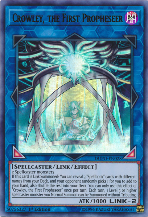 Crowley, the First Propheseer [DUPO-EN028] Ultra Rare | Jomio and Rueliete's Cards and Comics