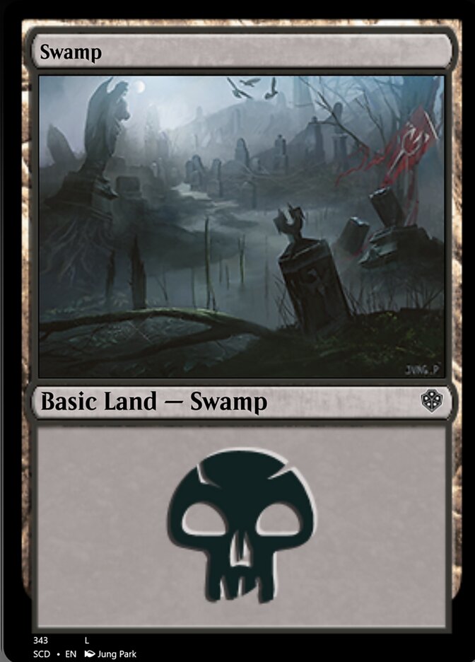 Swamp (343) [Starter Commander Decks] | Jomio and Rueliete's Cards and Comics