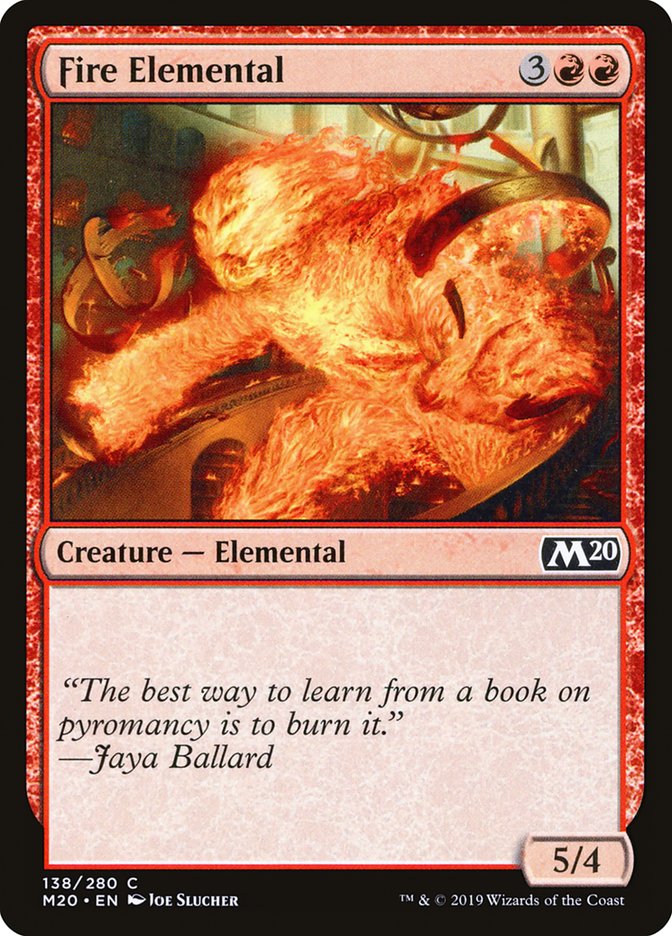 Fire Elemental [Core Set 2020] | Jomio and Rueliete's Cards and Comics