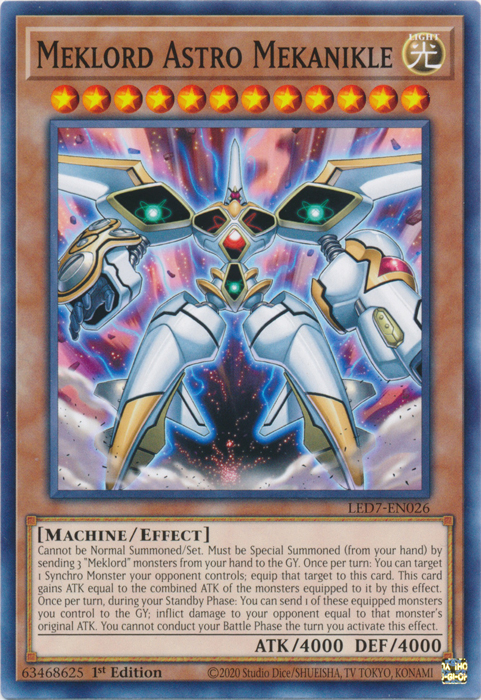 Meklord Astro Mekanikle [LED7-EN026] Common | Jomio and Rueliete's Cards and Comics
