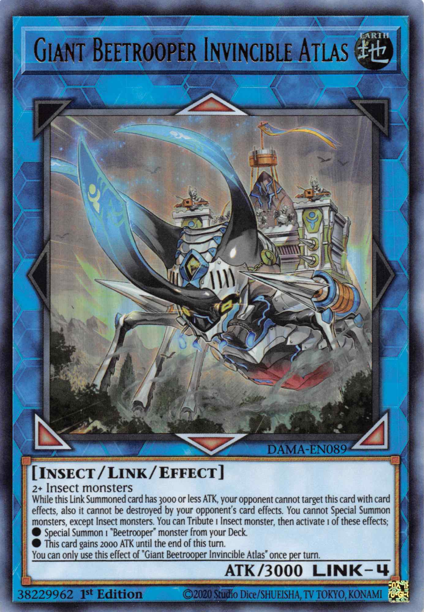 Giant Beetrooper Invicible Atlas [DAMA-EN089] Ultra Rare | Jomio and Rueliete's Cards and Comics
