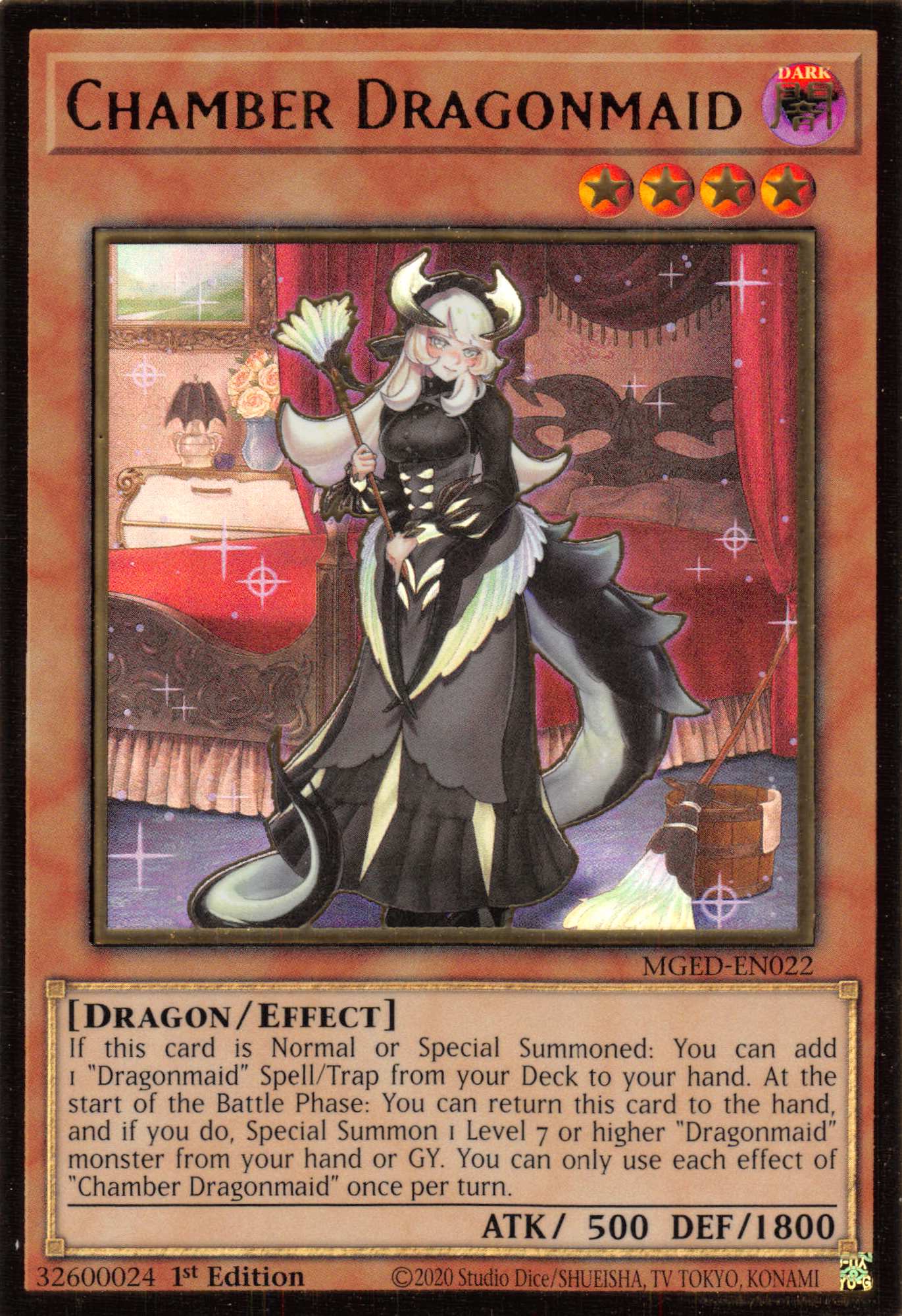 Chamber Dragonmaid [MGED-EN022] Gold Rare | Jomio and Rueliete's Cards and Comics