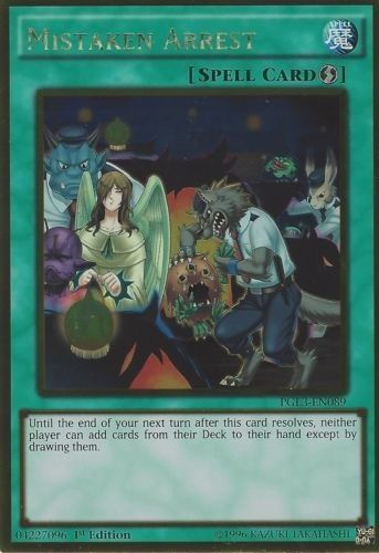 Mistaken Arrest [PGL3-EN089] Gold Rare | Jomio and Rueliete's Cards and Comics