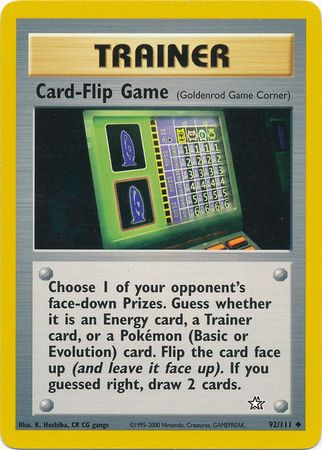 Card-Flip Game (92/111) [Neo Genesis Unlimited] | Jomio and Rueliete's Cards and Comics