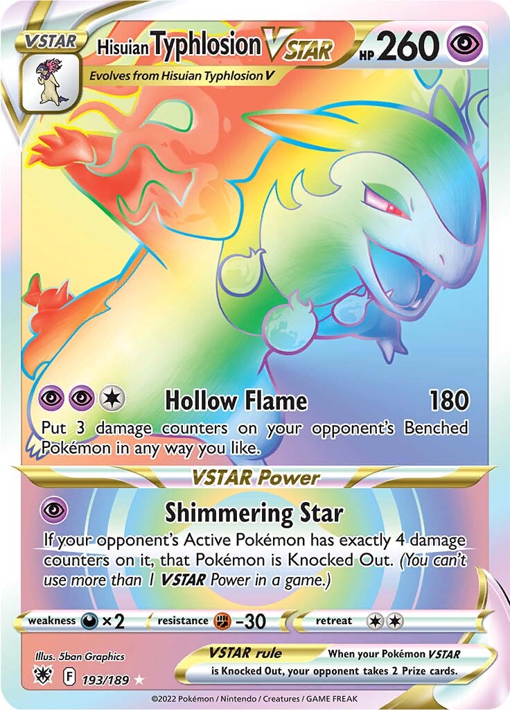 Hisuian Typhlosion VSTAR (193/189) [Sword & Shield: Astral Radiance] | Jomio and Rueliete's Cards and Comics