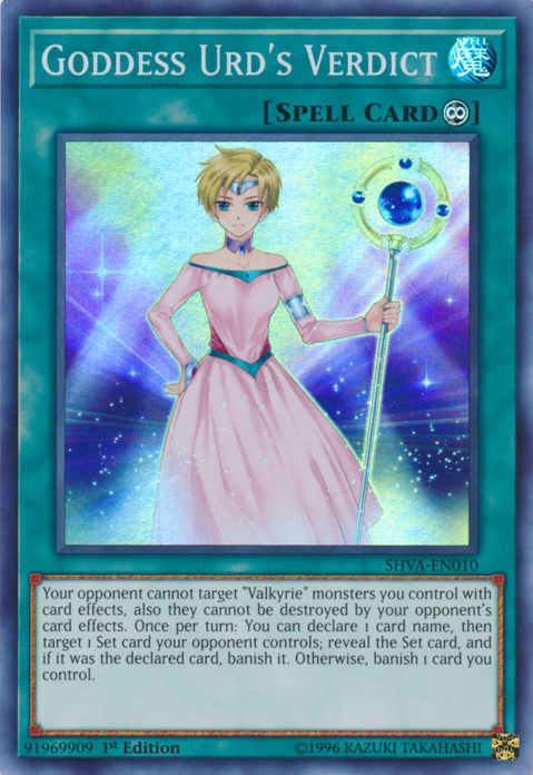 Goddess Urd's Verdict [SHVA-EN010] Super Rare | Jomio and Rueliete's Cards and Comics