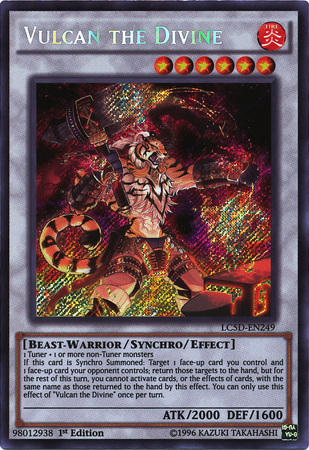 Vulcan the Divine [LC5D-EN249] Secret Rare | Jomio and Rueliete's Cards and Comics