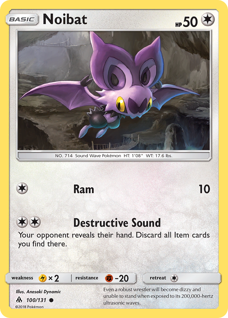 Noibat (100/131) [Sun & Moon: Forbidden Light] | Jomio and Rueliete's Cards and Comics