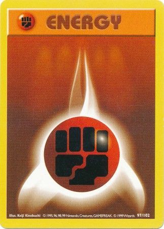 Fighting Energy (97/102) [Base Set Shadowless Unlimited] | Jomio and Rueliete's Cards and Comics