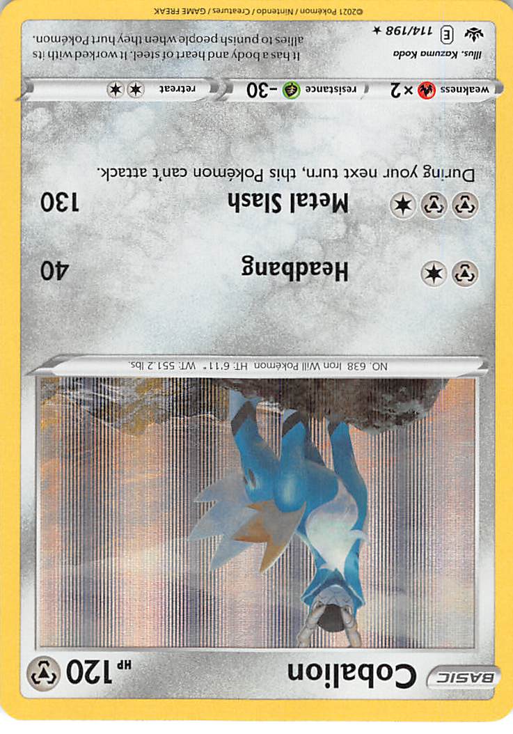 Cobalion (114/198) [Sword & Shield: Chilling Reign] | Jomio and Rueliete's Cards and Comics
