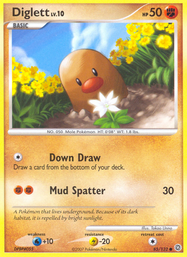 Diglett (85/132) [Diamond & Pearl: Secret Wonders] | Jomio and Rueliete's Cards and Comics
