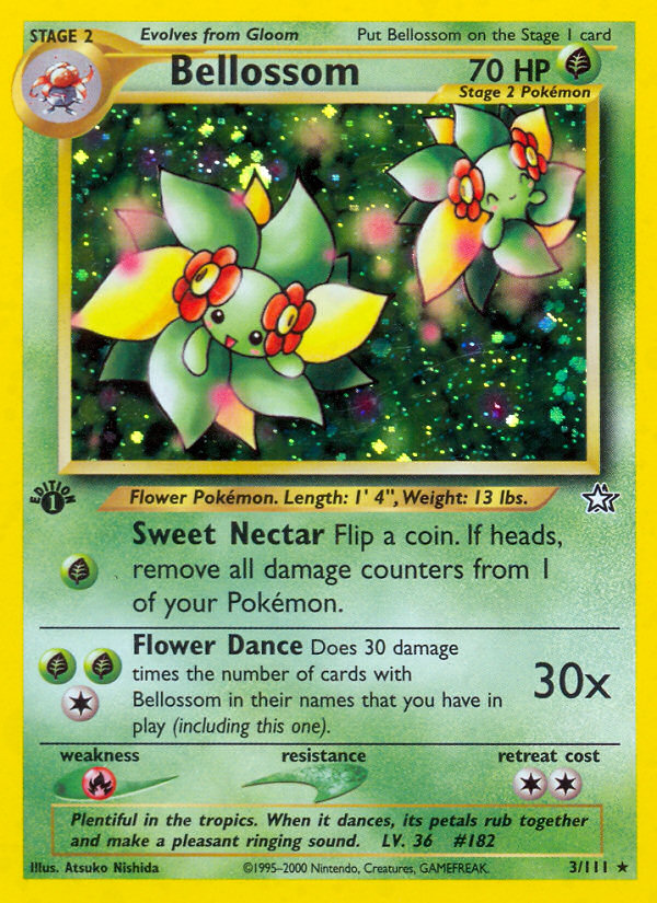 Bellossom (3/111) [Neo Genesis 1st Edition] | Jomio and Rueliete's Cards and Comics