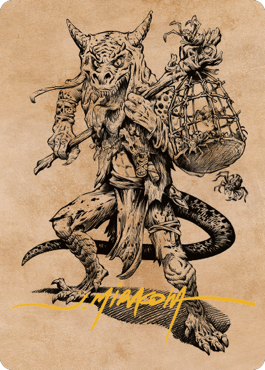 Taunting Kobold Art Card (Gold-Stamped Signature) [Commander Legends: Battle for Baldur's Gate Art Series] | Jomio and Rueliete's Cards and Comics