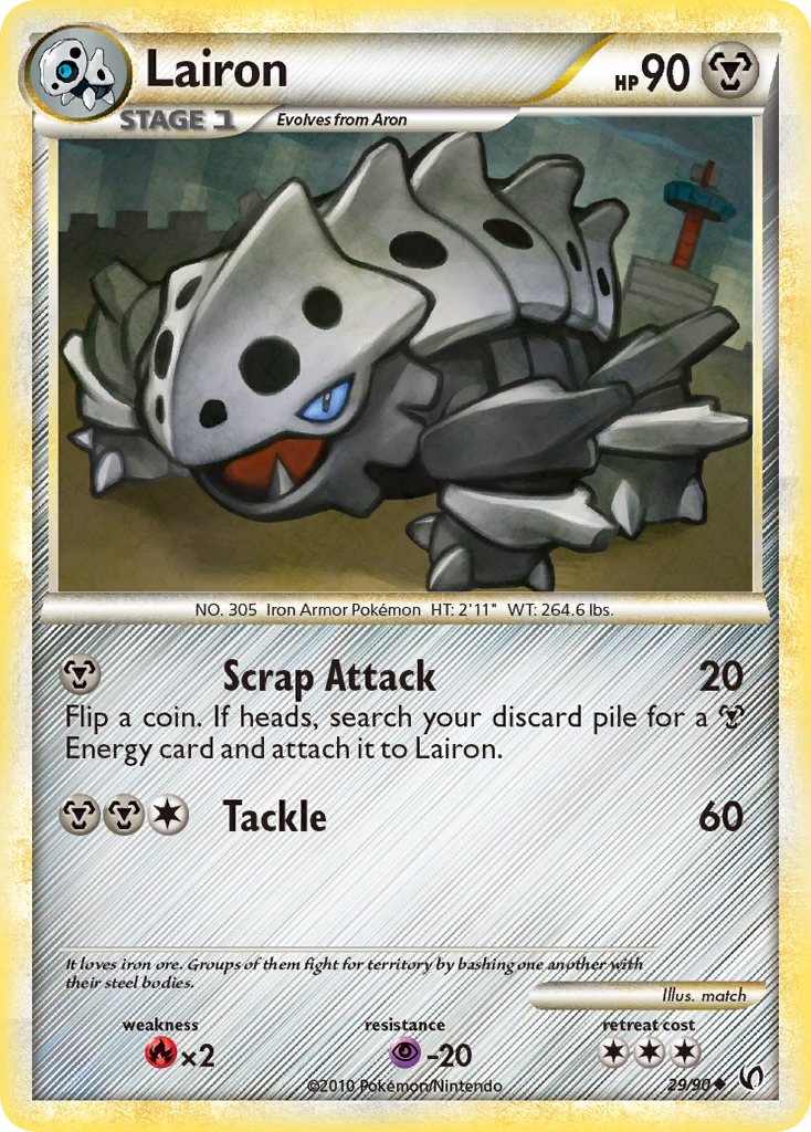 Lairon (29/90) [HeartGold & SoulSilver: Undaunted] | Jomio and Rueliete's Cards and Comics