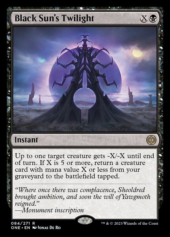 Black Sun's Twilight [Phyrexia: All Will Be One] | Jomio and Rueliete's Cards and Comics