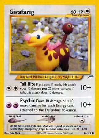 Girafarig (66/105) [Neo Destiny Unlimited] | Jomio and Rueliete's Cards and Comics