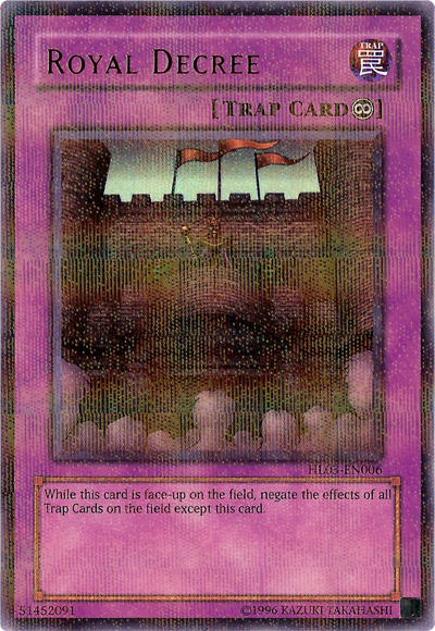 Royal Decree [HL03-EN006] Ultra Rare | Jomio and Rueliete's Cards and Comics