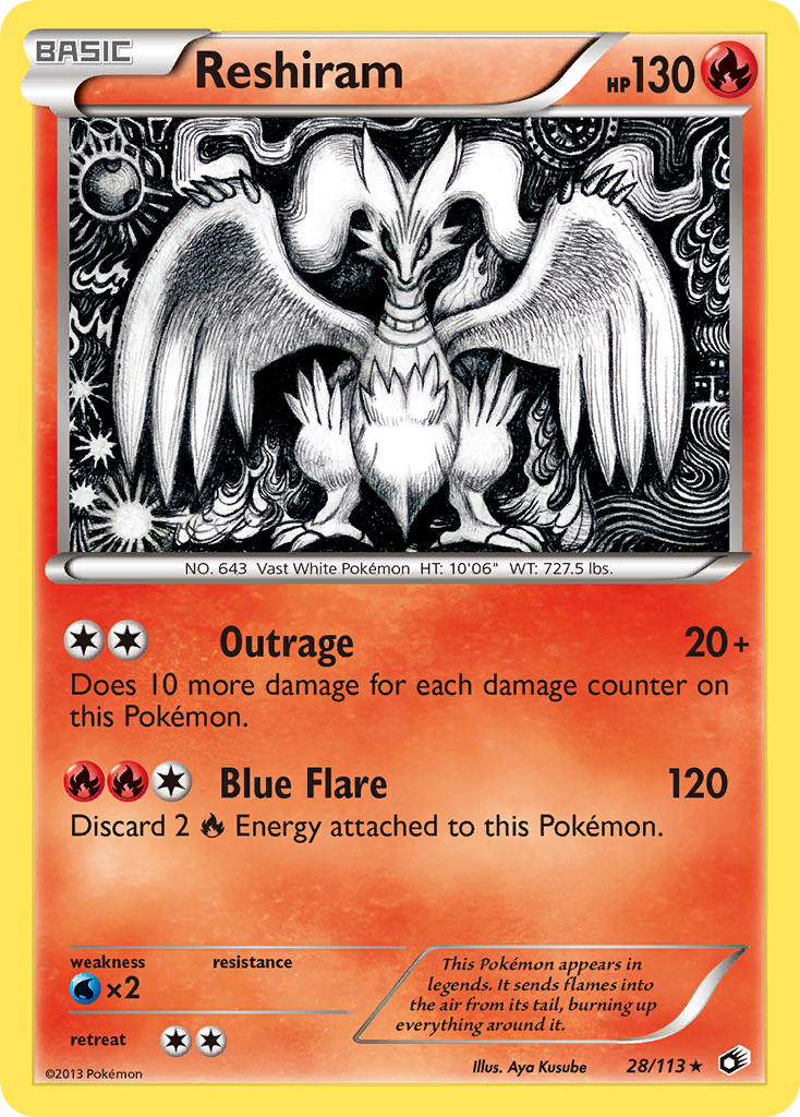 Reshiram (28/113) [Black & White: Legendary Treasures] | Jomio and Rueliete's Cards and Comics