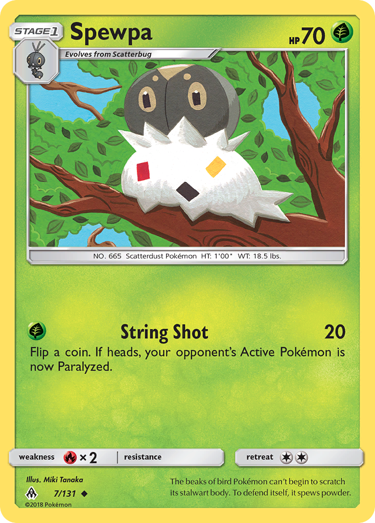 Spewpa (7/131) [Sun & Moon: Forbidden Light] | Jomio and Rueliete's Cards and Comics