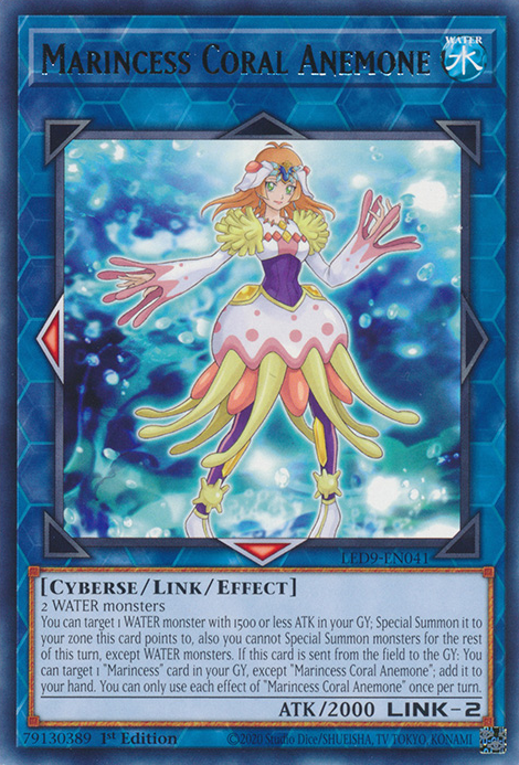 Marincess Coral Anemone [LED9-EN041] Rare | Jomio and Rueliete's Cards and Comics