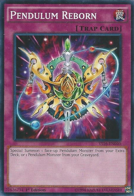 Pendulum Reborn [YS16-EN040] Common | Jomio and Rueliete's Cards and Comics