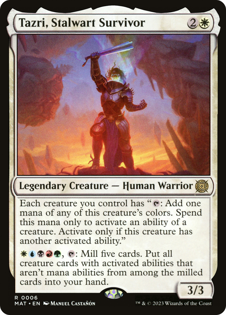 Tazri, Stalwart Survivor [March of the Machine: The Aftermath] | Jomio and Rueliete's Cards and Comics
