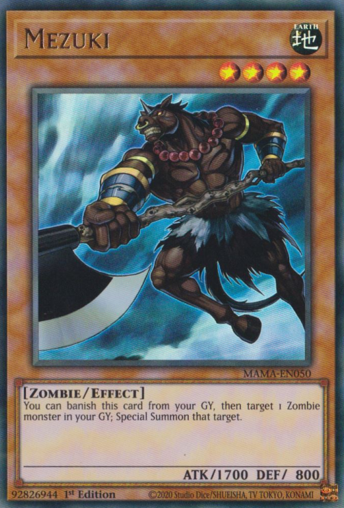Mezuki [MAMA-EN050] Ultra Rare | Jomio and Rueliete's Cards and Comics