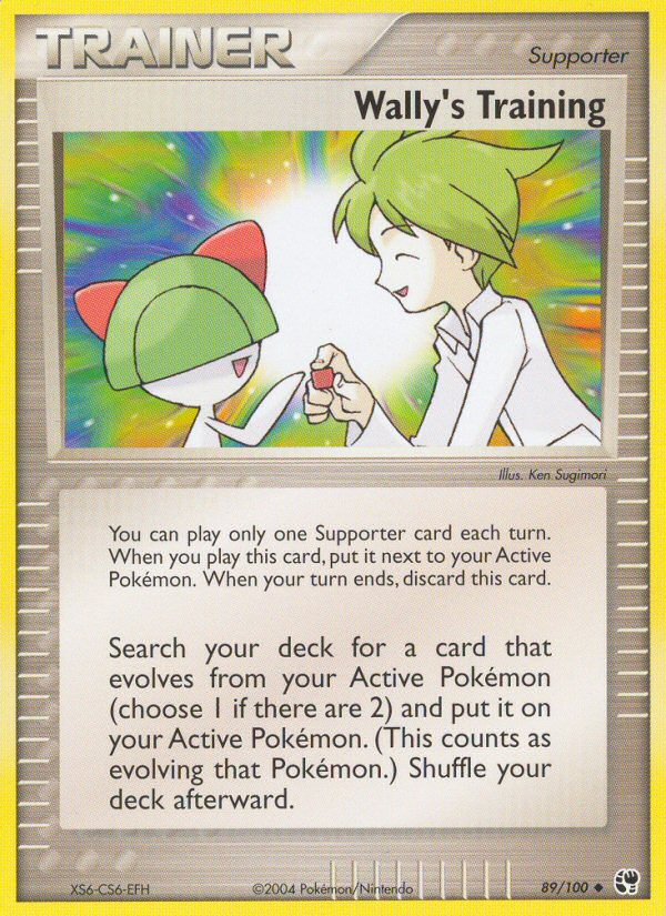 Wally's Training (89/100) [EX: Sandstorm] | Jomio and Rueliete's Cards and Comics