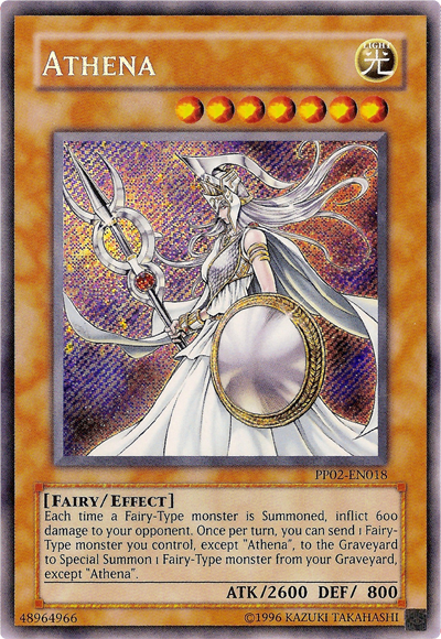 Athena [PP02-EN018] Secret Rare | Jomio and Rueliete's Cards and Comics