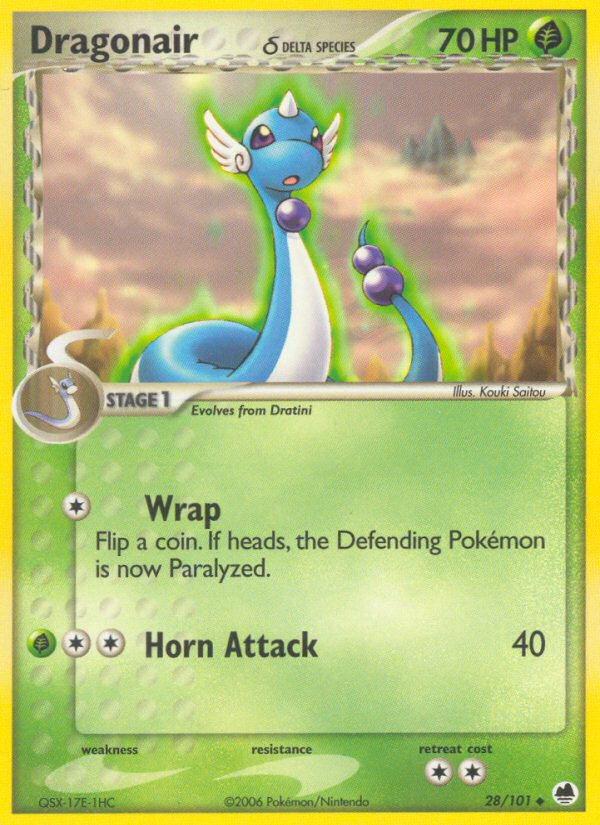 Dragonair (28/101) (Delta Species) [EX: Dragon Frontiers] | Jomio and Rueliete's Cards and Comics