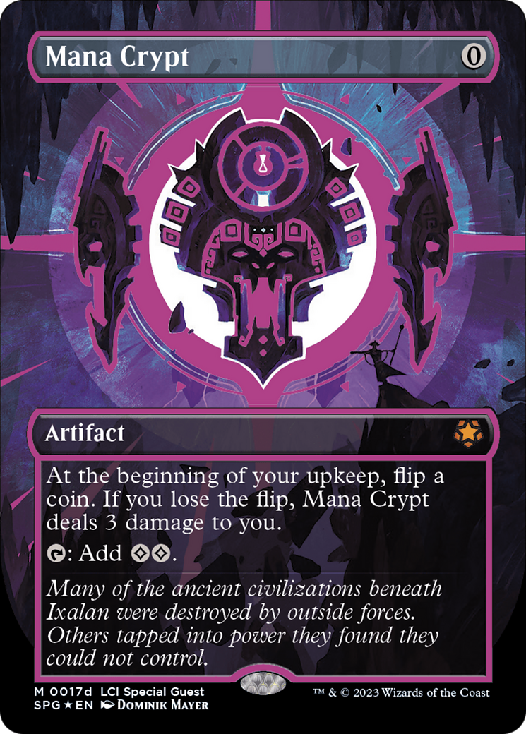 Mana Crypt (0017d) (Borderless) [The Lost Caverns of Ixalan Special Guests] | Jomio and Rueliete's Cards and Comics