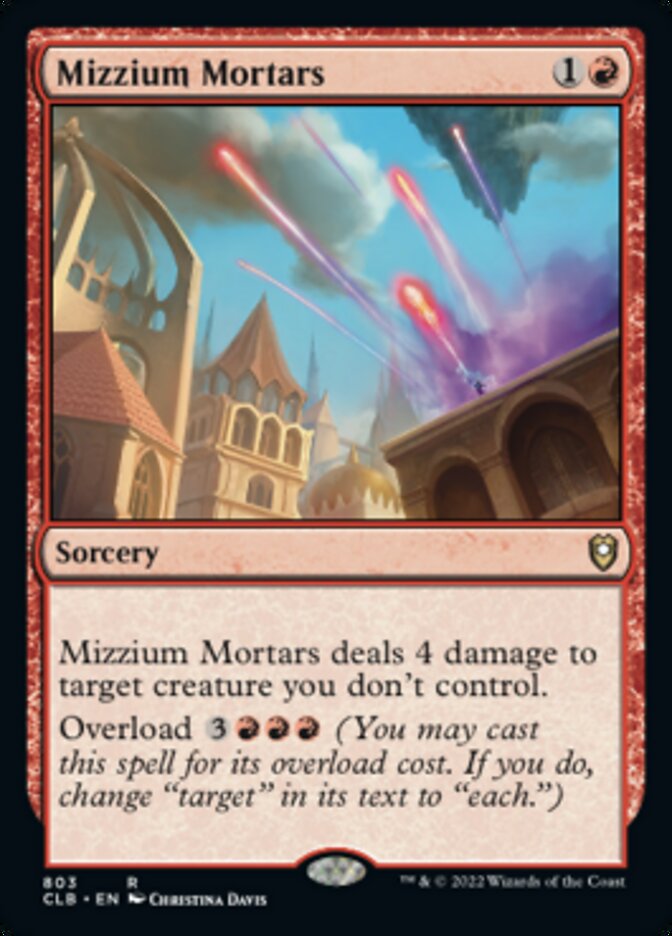 Mizzium Mortars [Commander Legends: Battle for Baldur's Gate] | Jomio and Rueliete's Cards and Comics